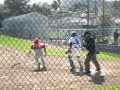 Thomas at bat against Capuchino