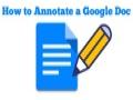 Annotating a Google Doc