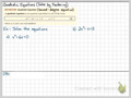 1.2a Quadratic Equations (Solve by Factoring)